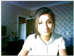 Wunderschönes russisches Mädchen zeigt sich in ihrer Webcam